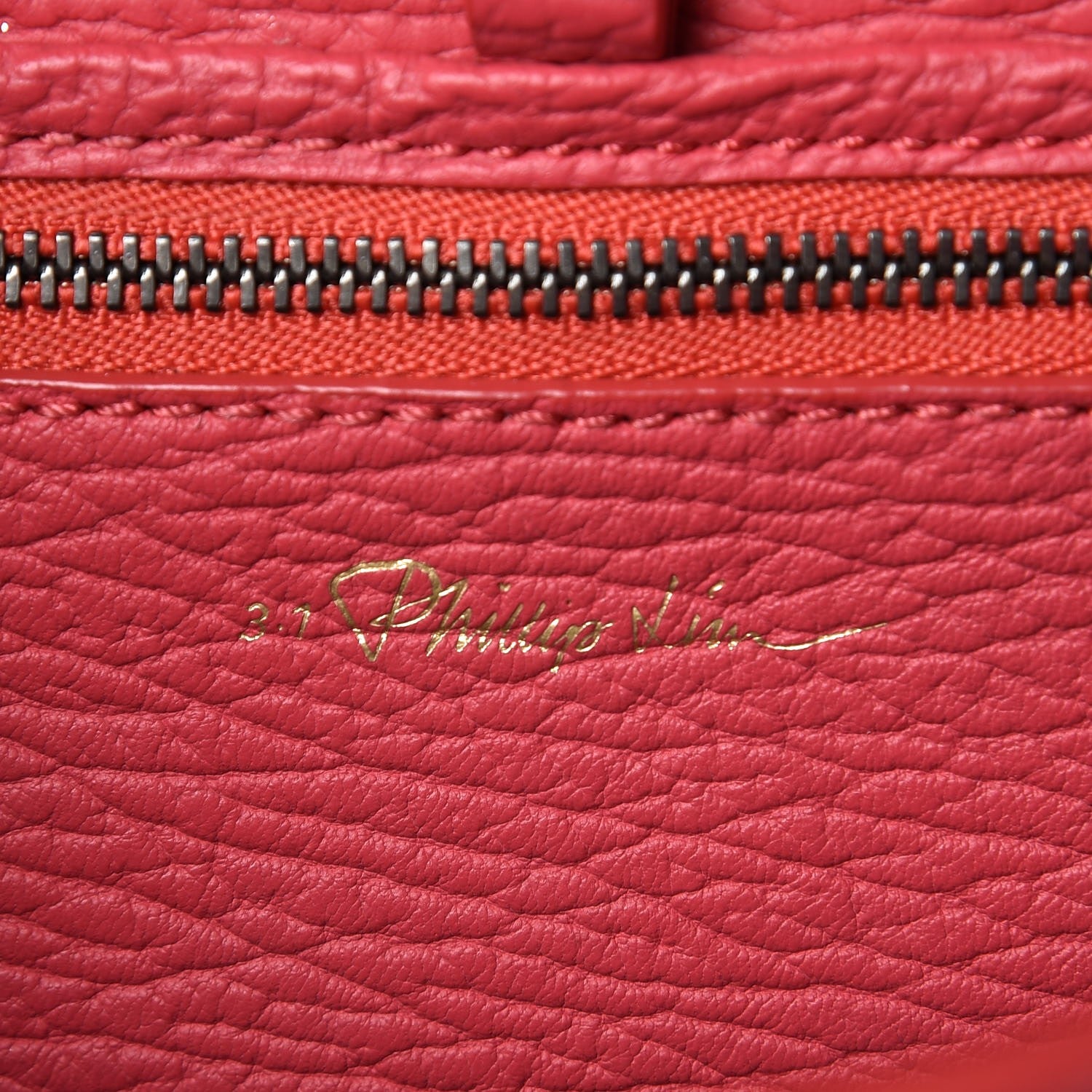 3.1 Phillip Lim 3.1 Textured Calfskin Mini Pashli Satchel Raspberry 6 of 7