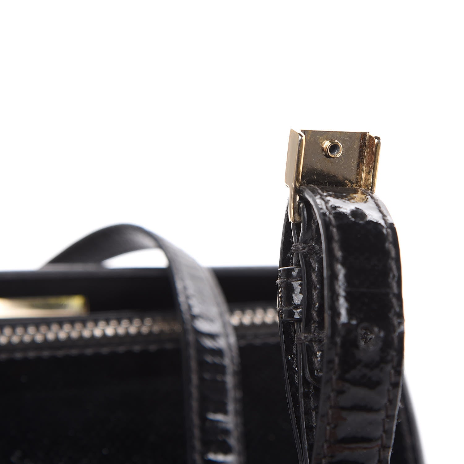 Givenchy Textured Patent Calfskin Mini Pandora Box Crossbody Bag Black 16 of 16