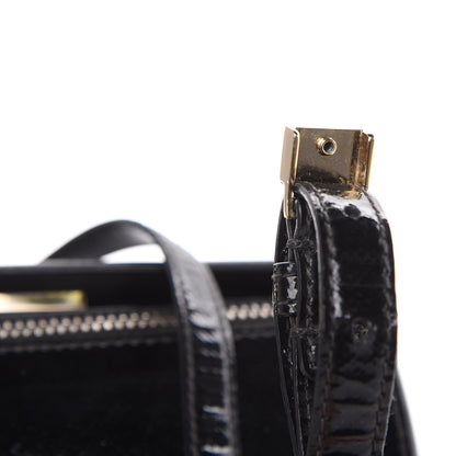 Givenchy Textured Patent Calfskin Mini Pandora Box Crossbody Bag Black 16 of 16