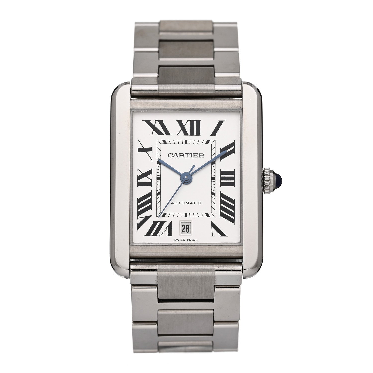 Cartier Stainless Steel 31mm Tank Solo Automatic Watch 1 of 4