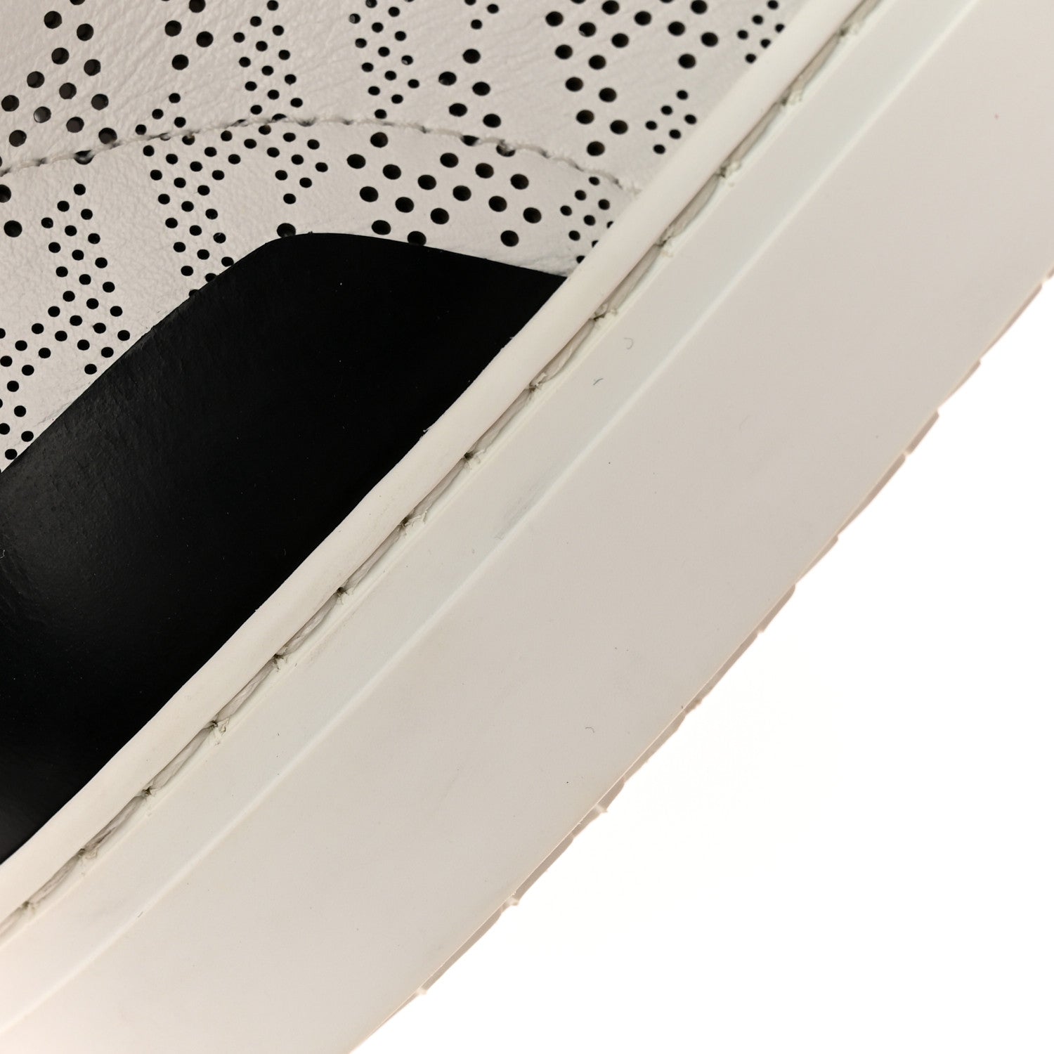 Hermes Perforated Calfskin Mens Clap High Top Sneakers 40 White 13 of 16