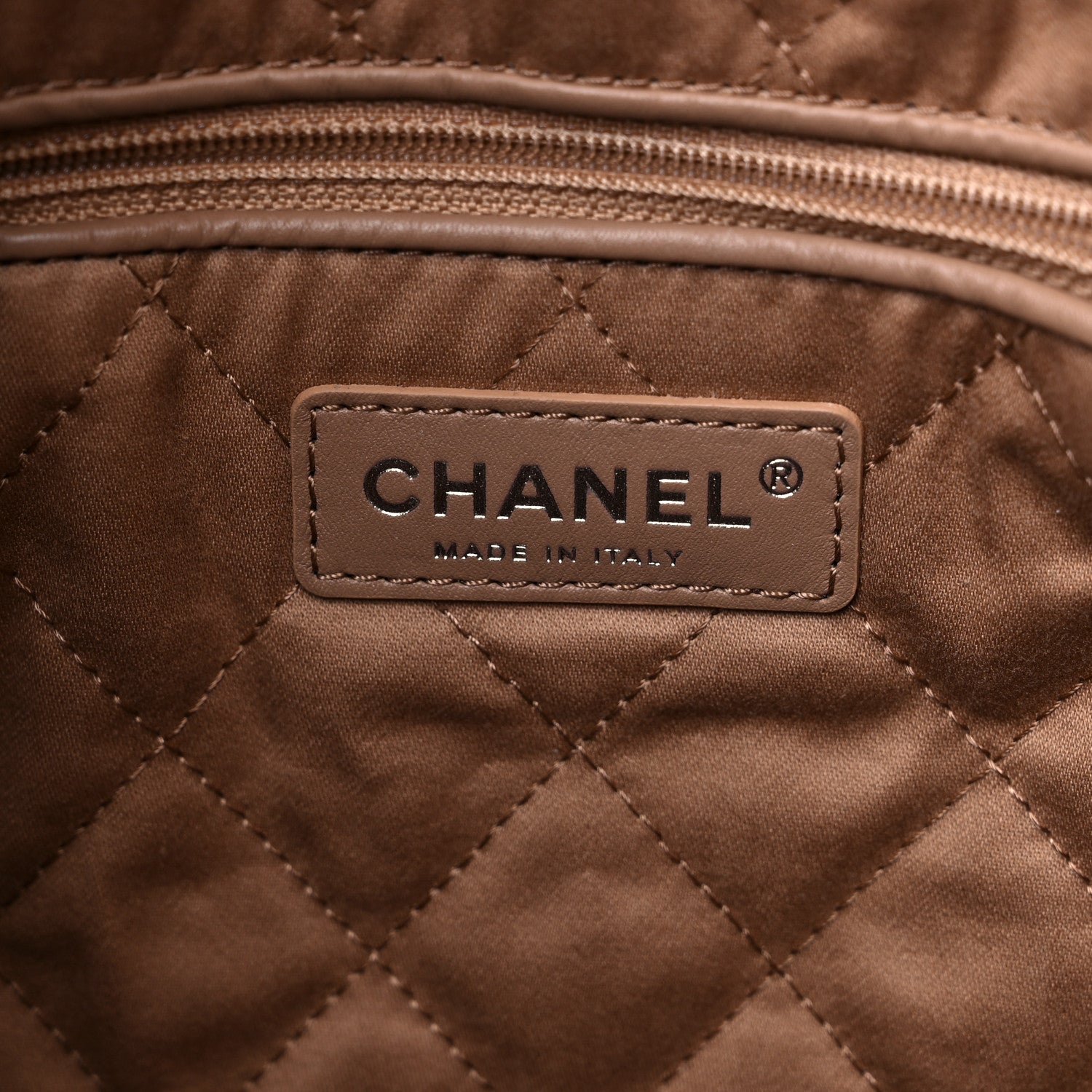 Chanel Shiny Calfskin Quilted Chanel 22 Dark Beige 7 of 10