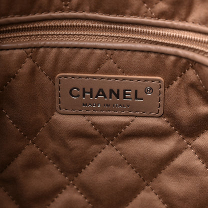 Chanel Shiny Calfskin Quilted Chanel 22 Dark Beige 7 of 10