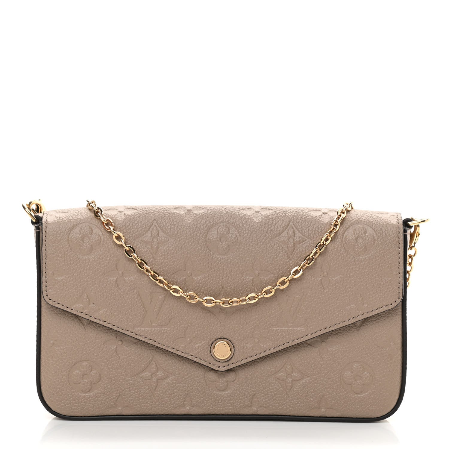 Louis Vuitton Empreinte Pochette Felicie Chain Wallet Tourterelle 3 of 12