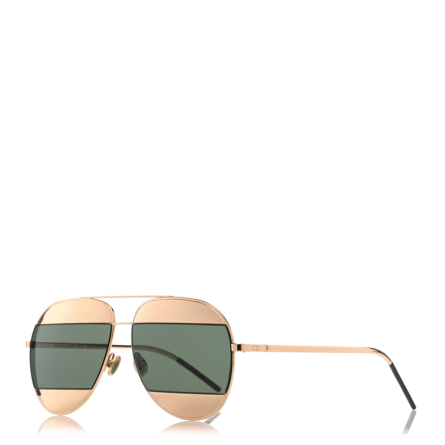 Split 1 Aviator Sunglasses Gold