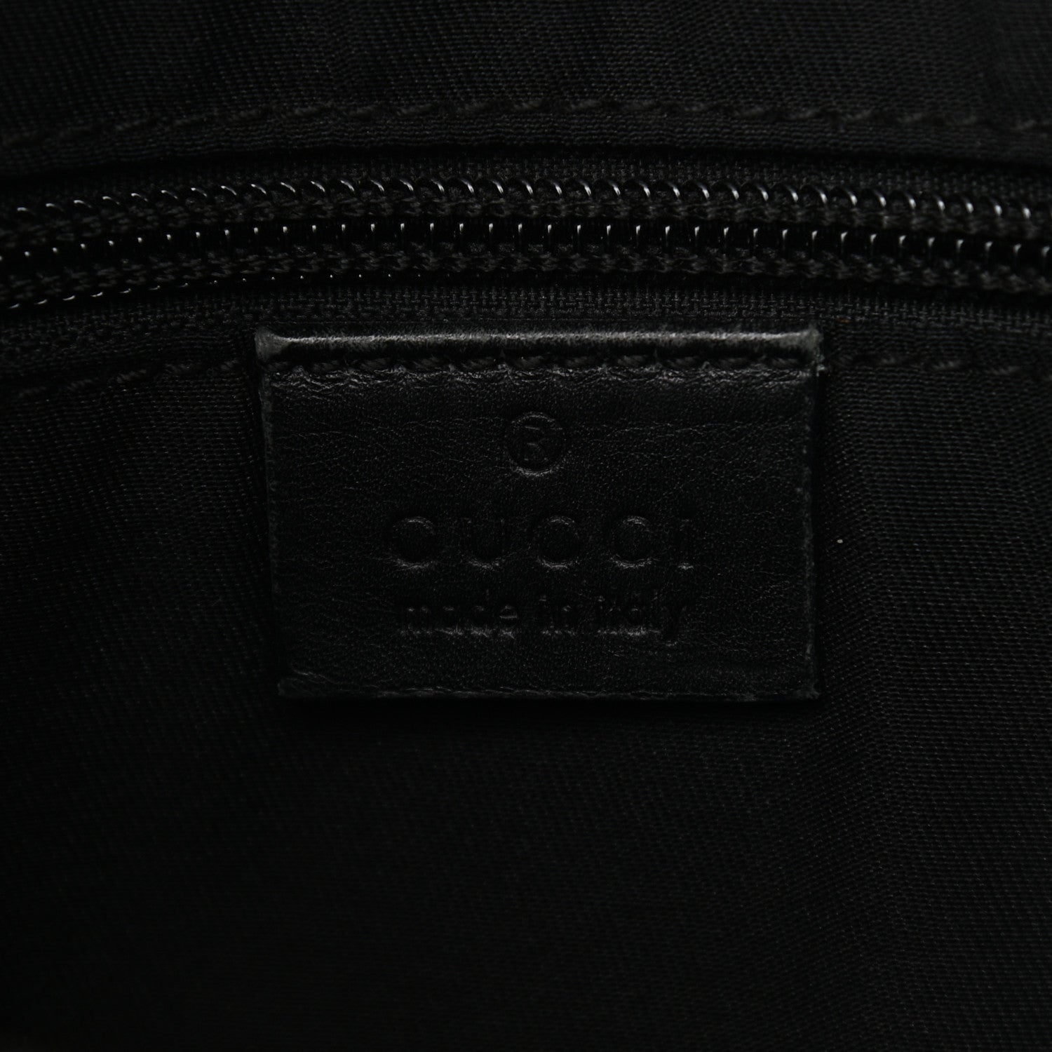 Gucci Monogram Calfskin Perforated Medium Flat Messenger Bag Black 7 of 13