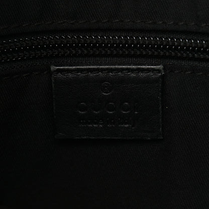 Gucci Monogram Calfskin Perforated Medium Flat Messenger Bag Black 7 of 13