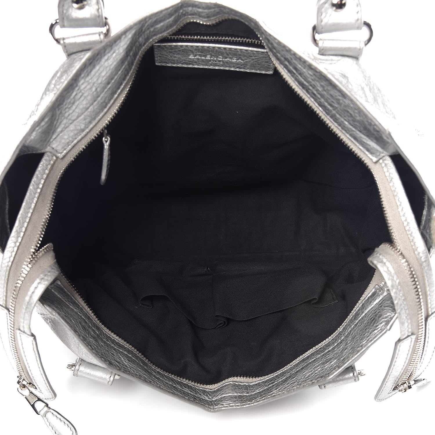 Balenciaga Metallic Agneau Giant 12 Silver Hardware City Gris Aluminum 6 of 14