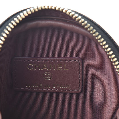 Chanel Caviar Quilted Zip Around Classic Coin Purse Black 6 of 8