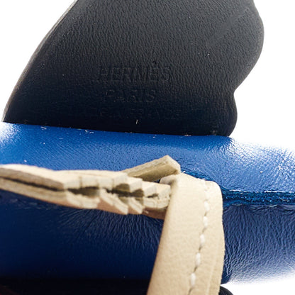 Hermes Milo Lambskin Grigri Rodeo Pegase Horse Bag Charm PM Bleu France Nata Black 3 of 4