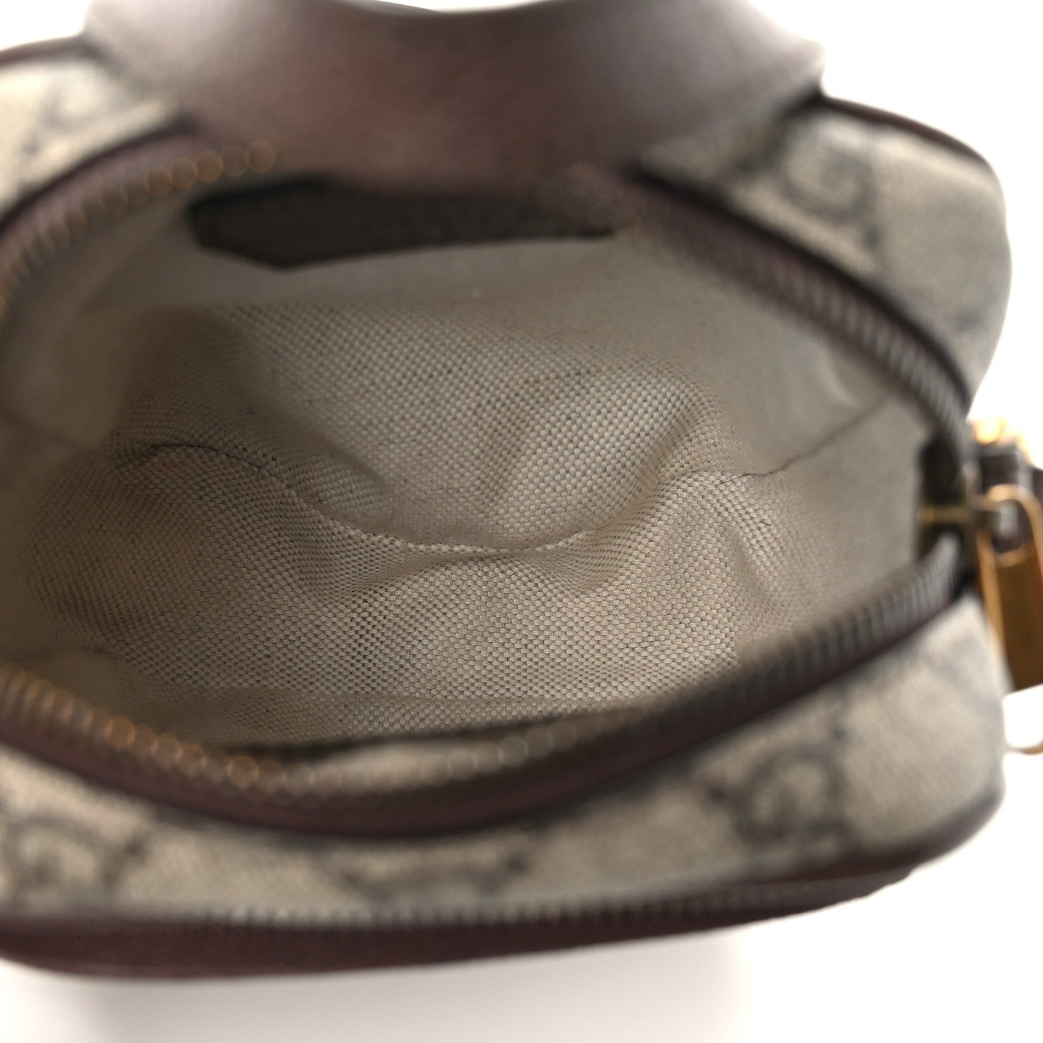 Gucci GG Supreme Monogram Web Mini Ophidia Double Zip Messenger Bag Beige New Acero 5 of 10