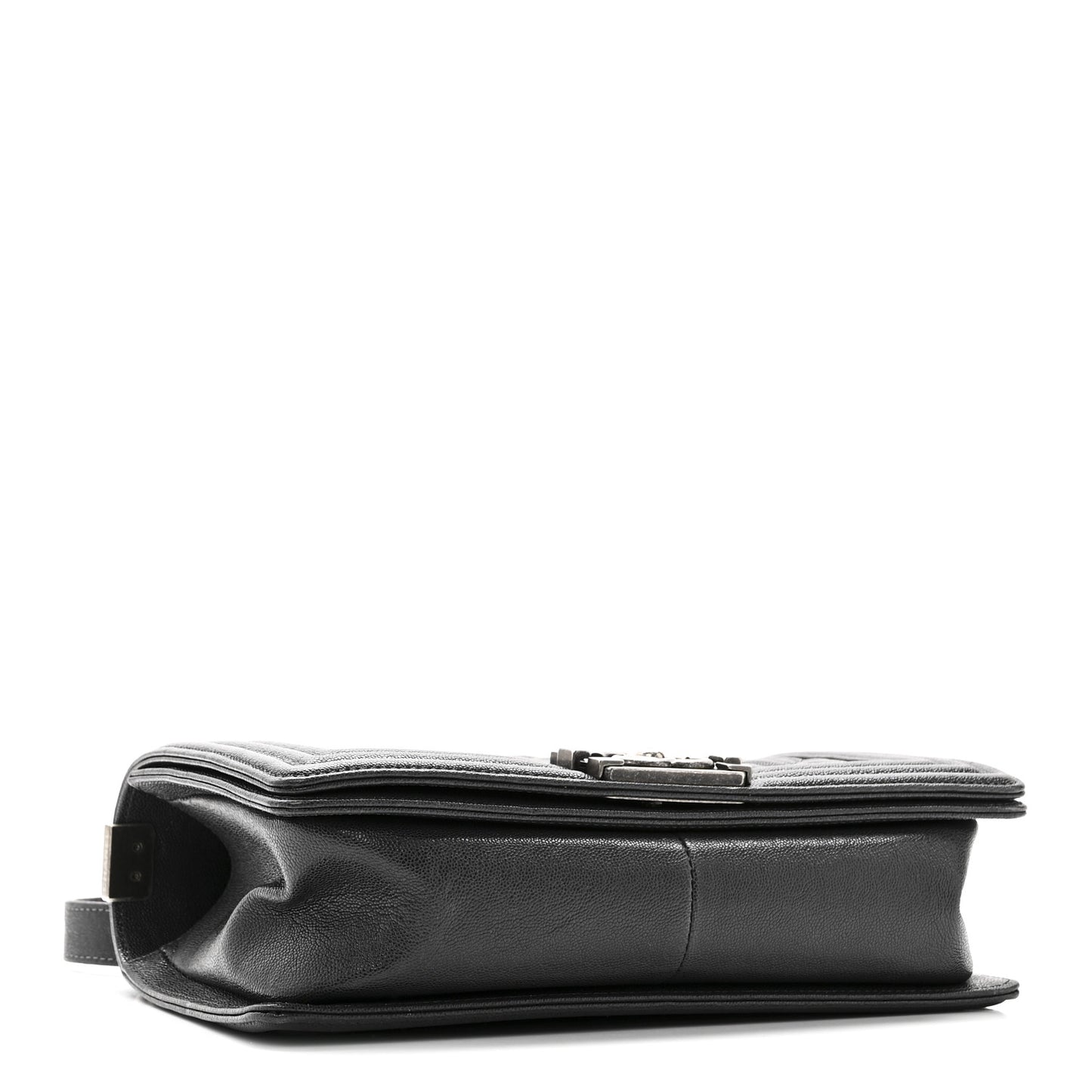 Caviar Quilted Medium Boy Flap Charcoal