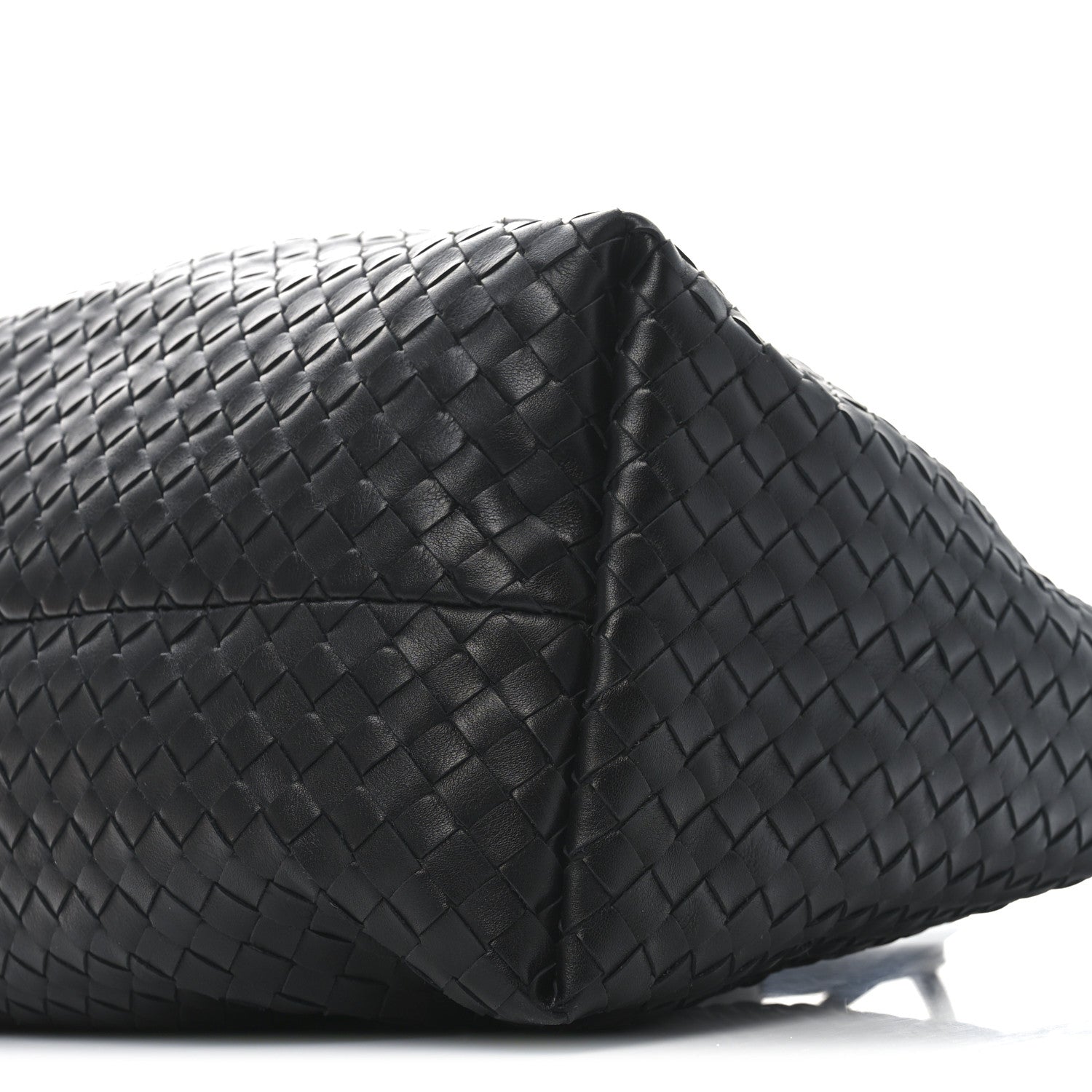Bottega Veneta Calfskin Intrecciato Pinacoteca Reversible Tote Black Fondant 10 of 10
