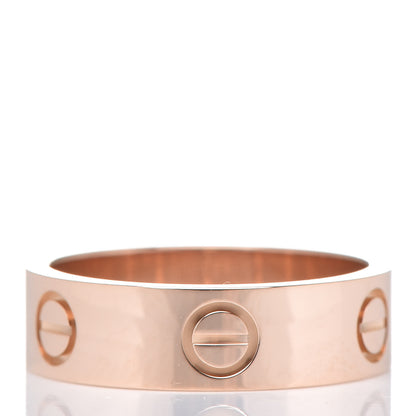 Cartier 18K Pink Gold 5.5mm LOVE Ring 54 6.75 3 of 5