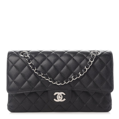 Chanel Caviar Quilted Medium Double Flap Black 1 of 9