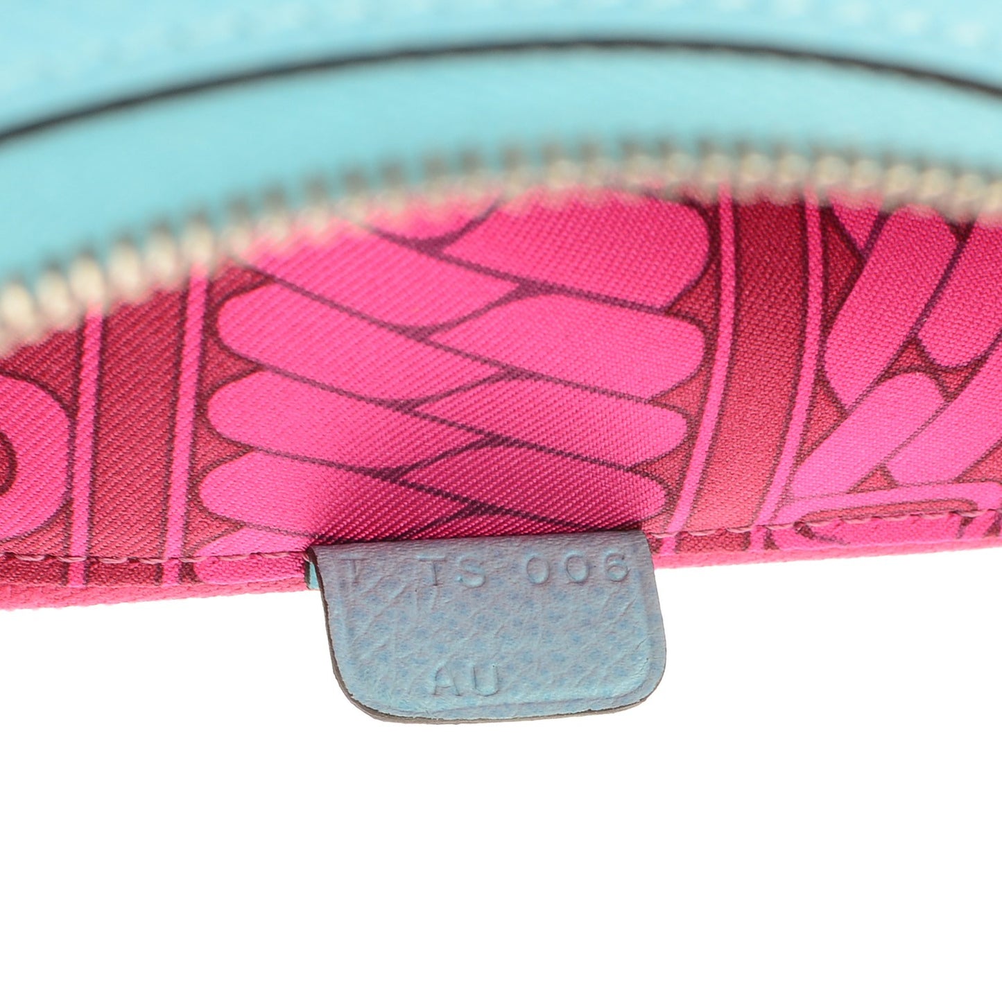 Epsom Silk'In Wallet Bleu Atoll Rose Tyrien