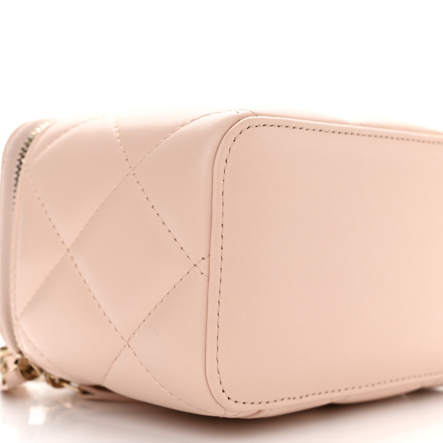 Lambskin Vanity Case Light Pink