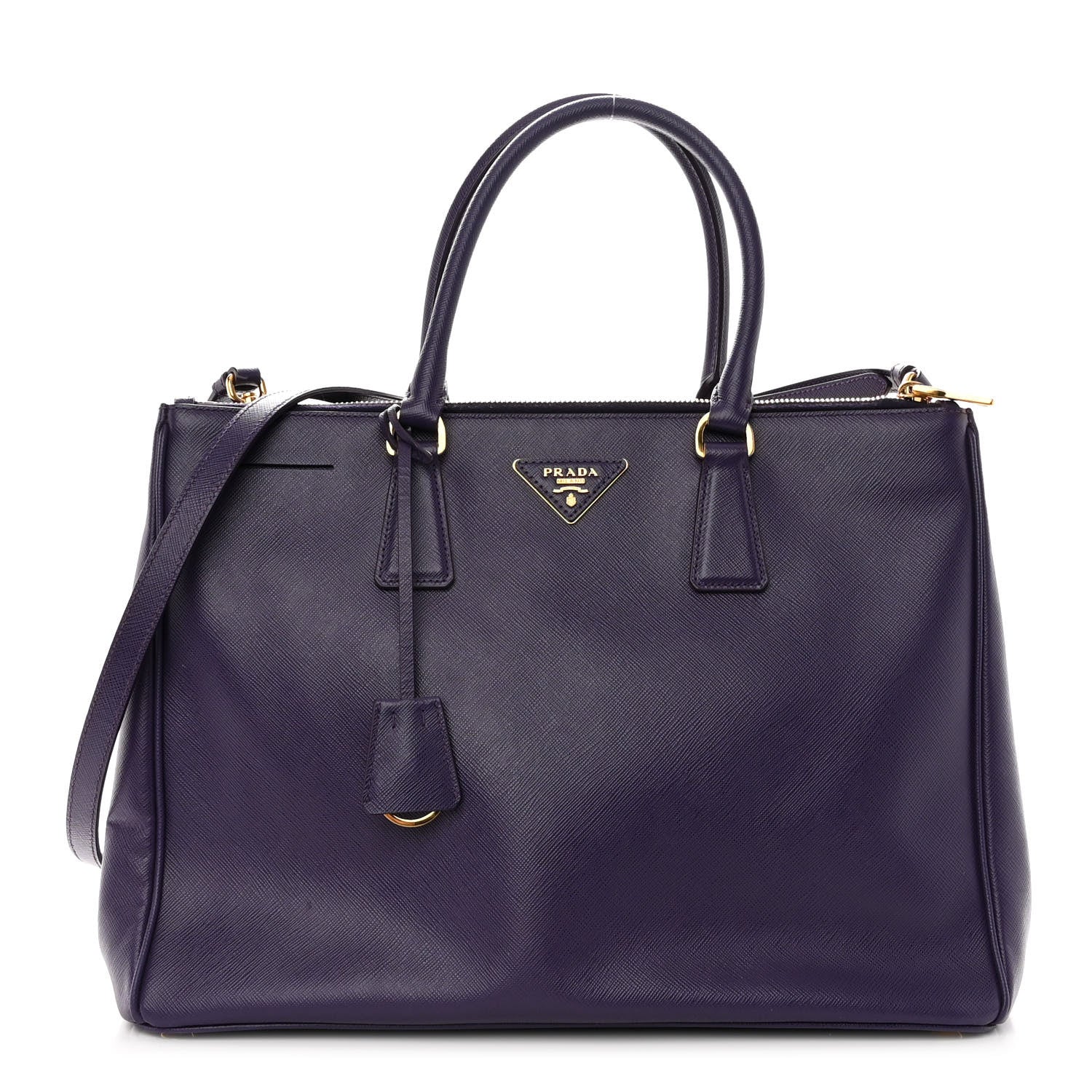 Prada Saffiano Lux Large Galleria Double Zip Tote Uva 1 of 16
