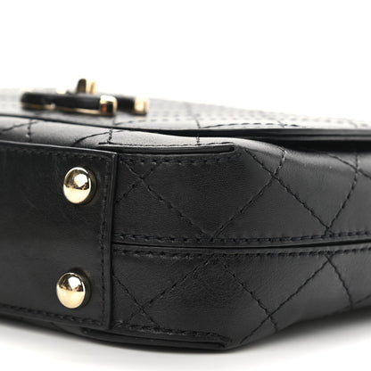 Chanel Calfskin Stitched Small Covered CC Flap Bag Black 10 of 11