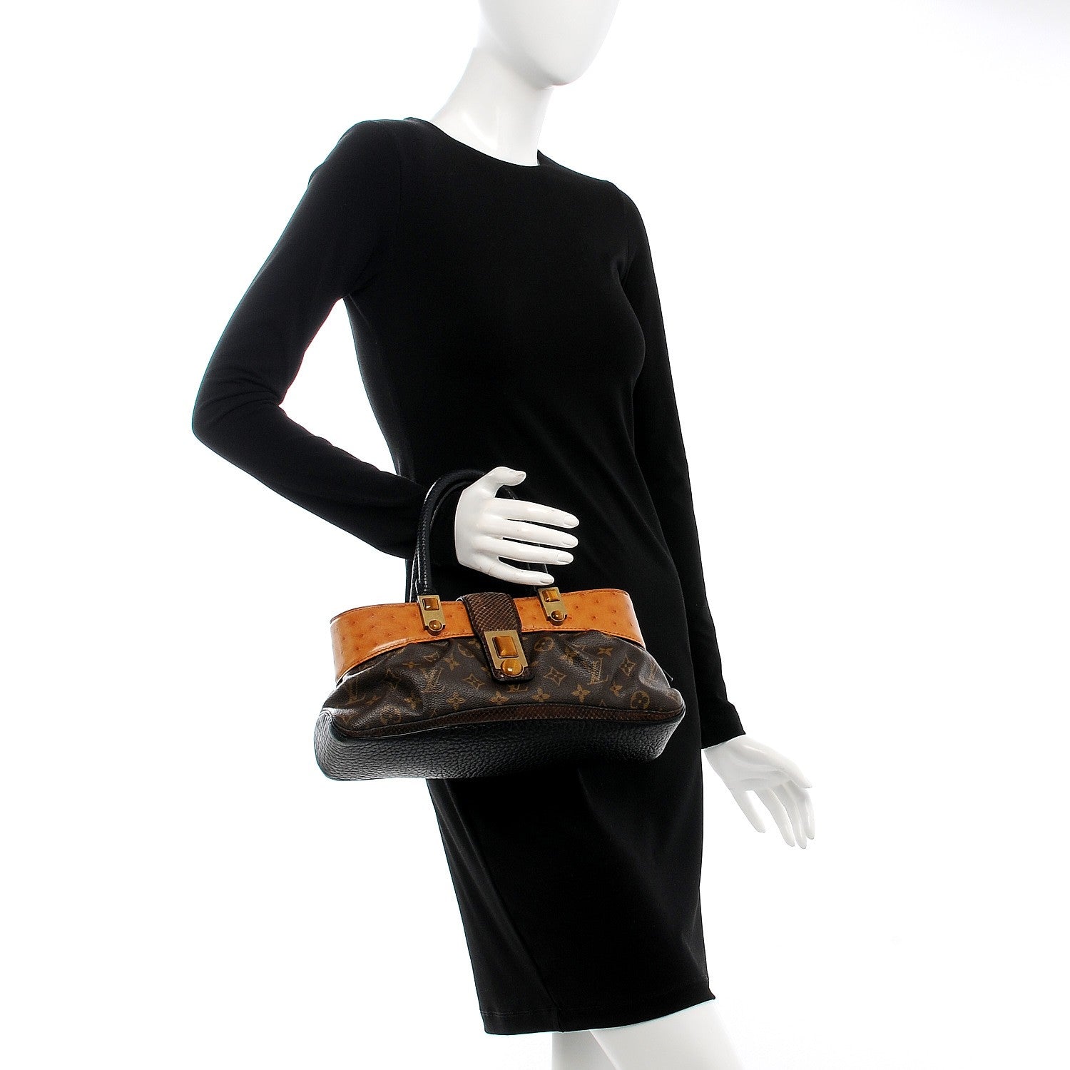 Louis Vuitton Monogram Ostrich Macha Waltz 2 of 7