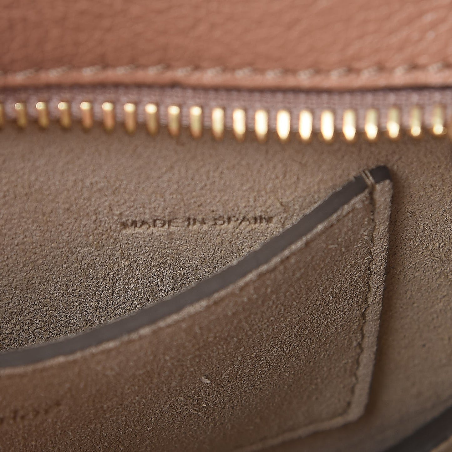Calfskin Suede Mini Pixie Signature Belt Bag Nougat