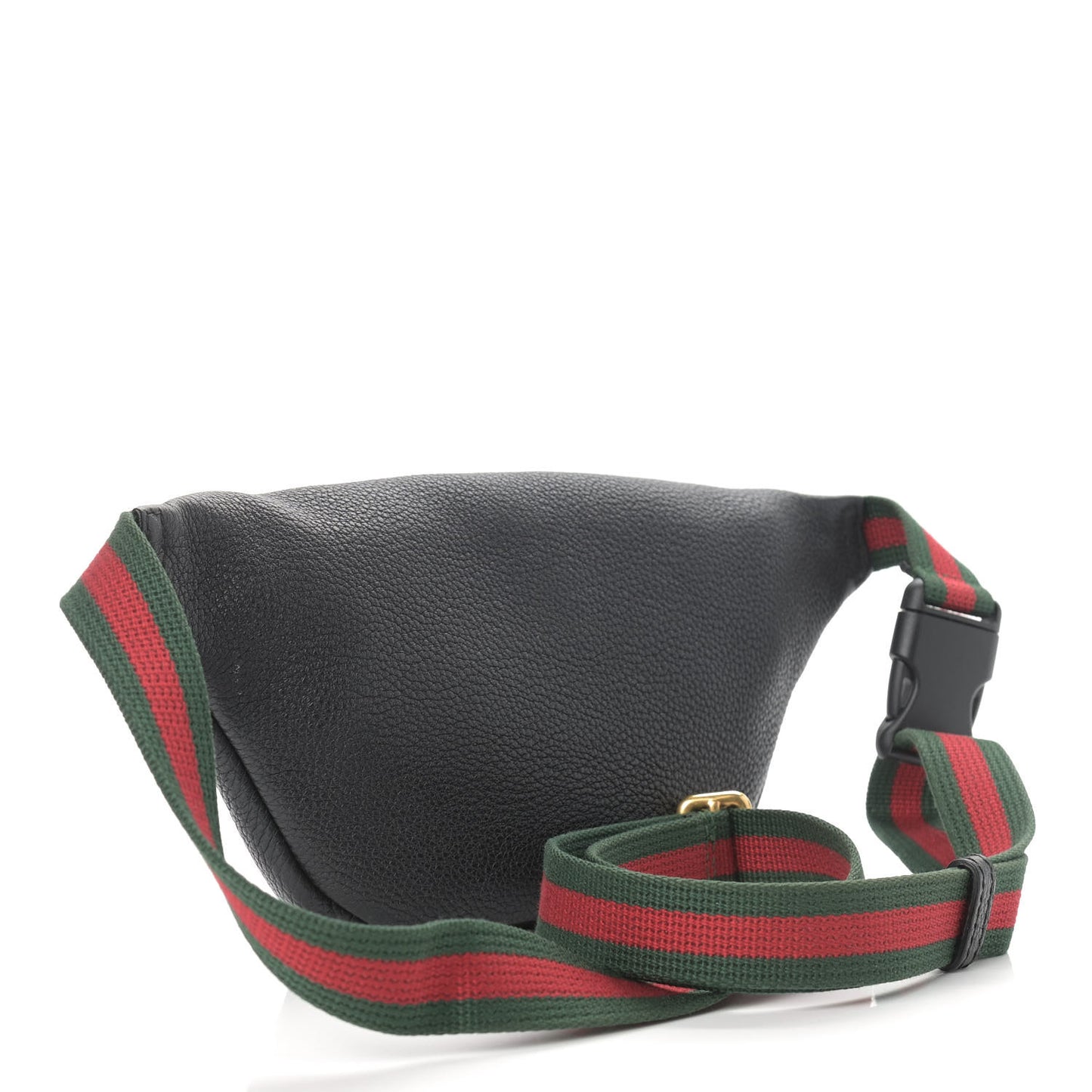 Grained Calfskin Small Logo Belt Bag Black