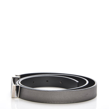 Louis Vuitton Calfskin Embossed 20MM LV Initiales Belt 80 32 3 of 7