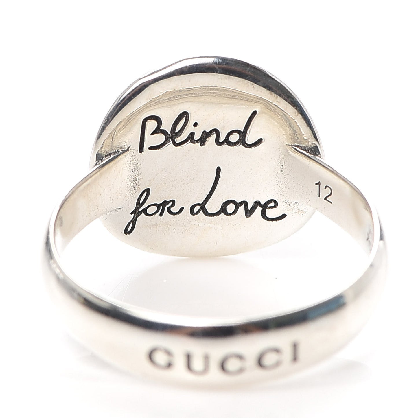 Sterling Silver Blind for Love Mystic Cat Ring 52 6