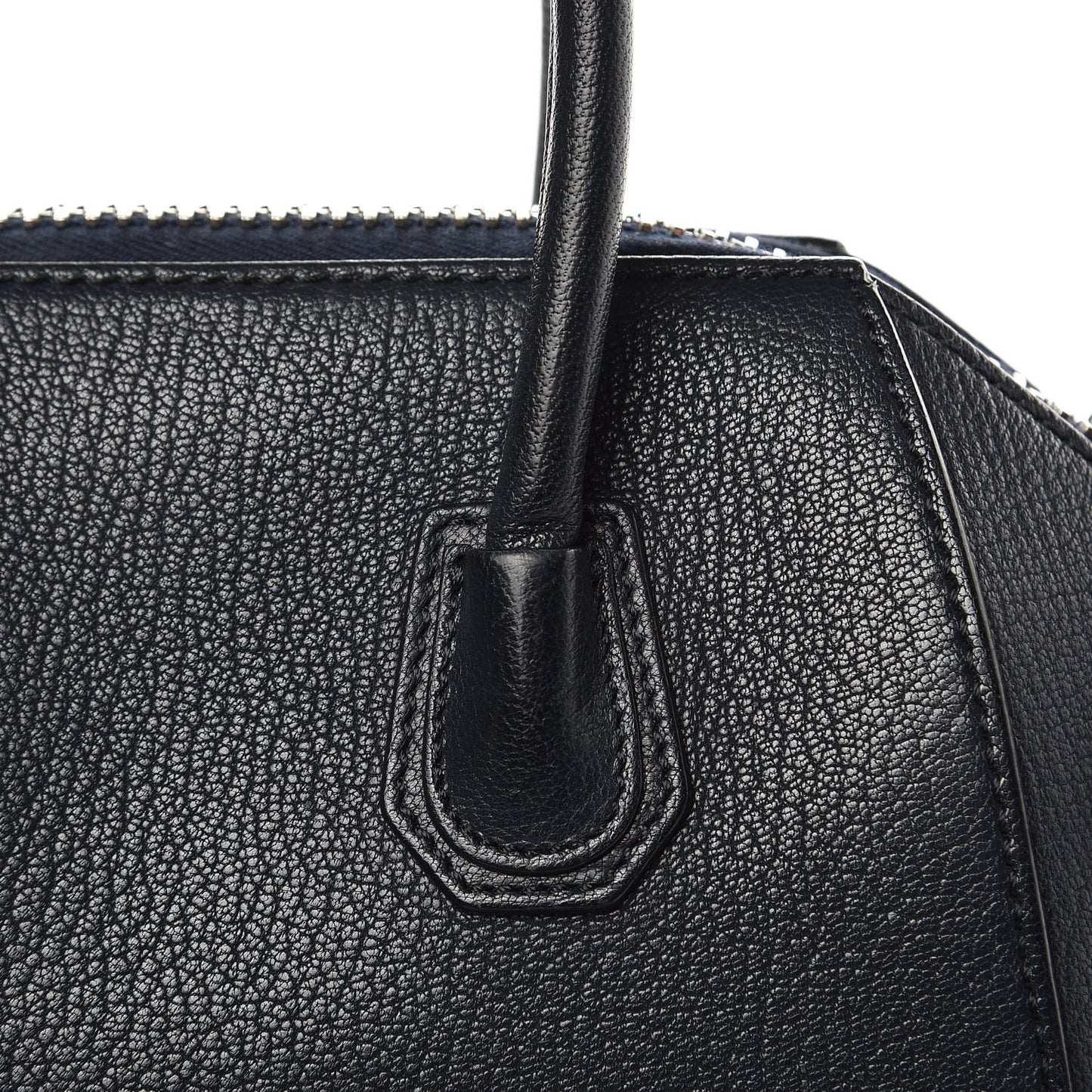 Sugar Goatskin Mini Antigona Navy