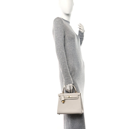 Hermes Togo Kelly Retourne 25 Gris Pale 2 of 11