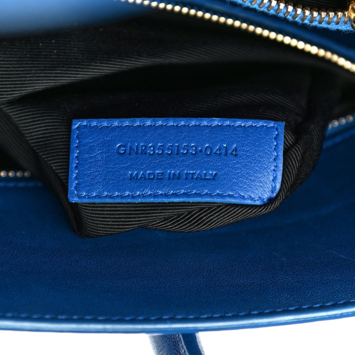 Saint Laurent Calfskin Small Sac De Jour Blue Majorelle 7 of 25