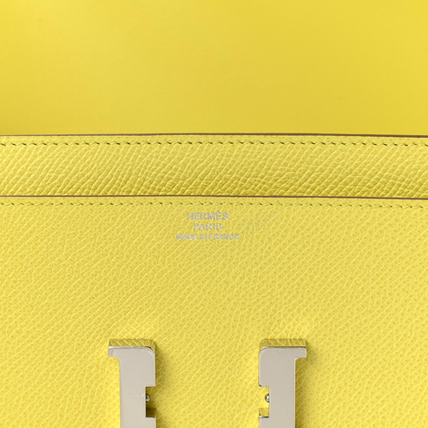Hermes Epsom Constance Long Wallet Lime 6 of 7