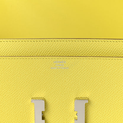 Hermes Epsom Constance Long Wallet Lime 6 of 7