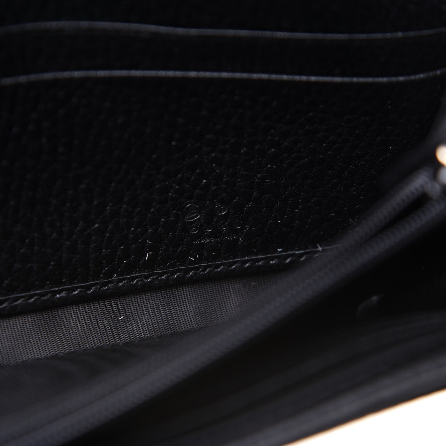 Dollar Calfskin Interlocking G Continental Wallet Black
