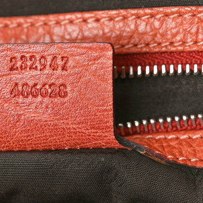 Gucci Monogram Medium Bamboo Bar Tote Coral 7 of 11