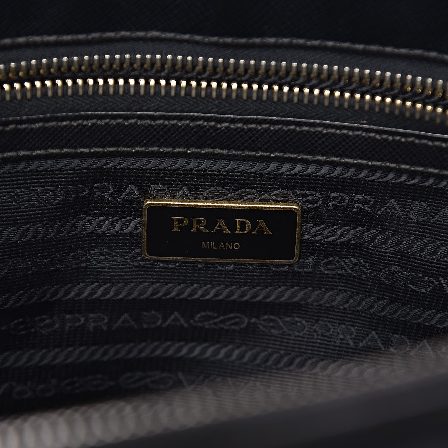 Prada Saffiano Small Galleria Double Zip Tote Black 6 of 12