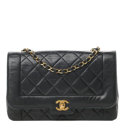 Chanel Lambskin Quilted Medium Single Flap Black 1 of 20