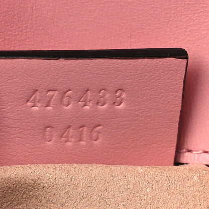 Gucci Calfskin Matelasse Super Mini GG Marmont Shoulder Bag Wild Rose 7 of 9