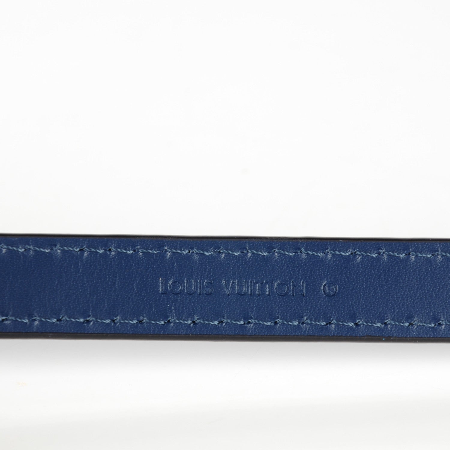 Louis Vuitton Calfskin 16mm Adjustable Shoulder Strap Indigo 5 of 6
