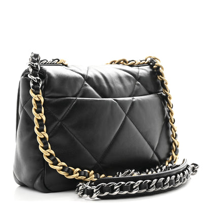 Chanel Lambskin Quilted Medium Chanel 19 Flap Black 3 of 11