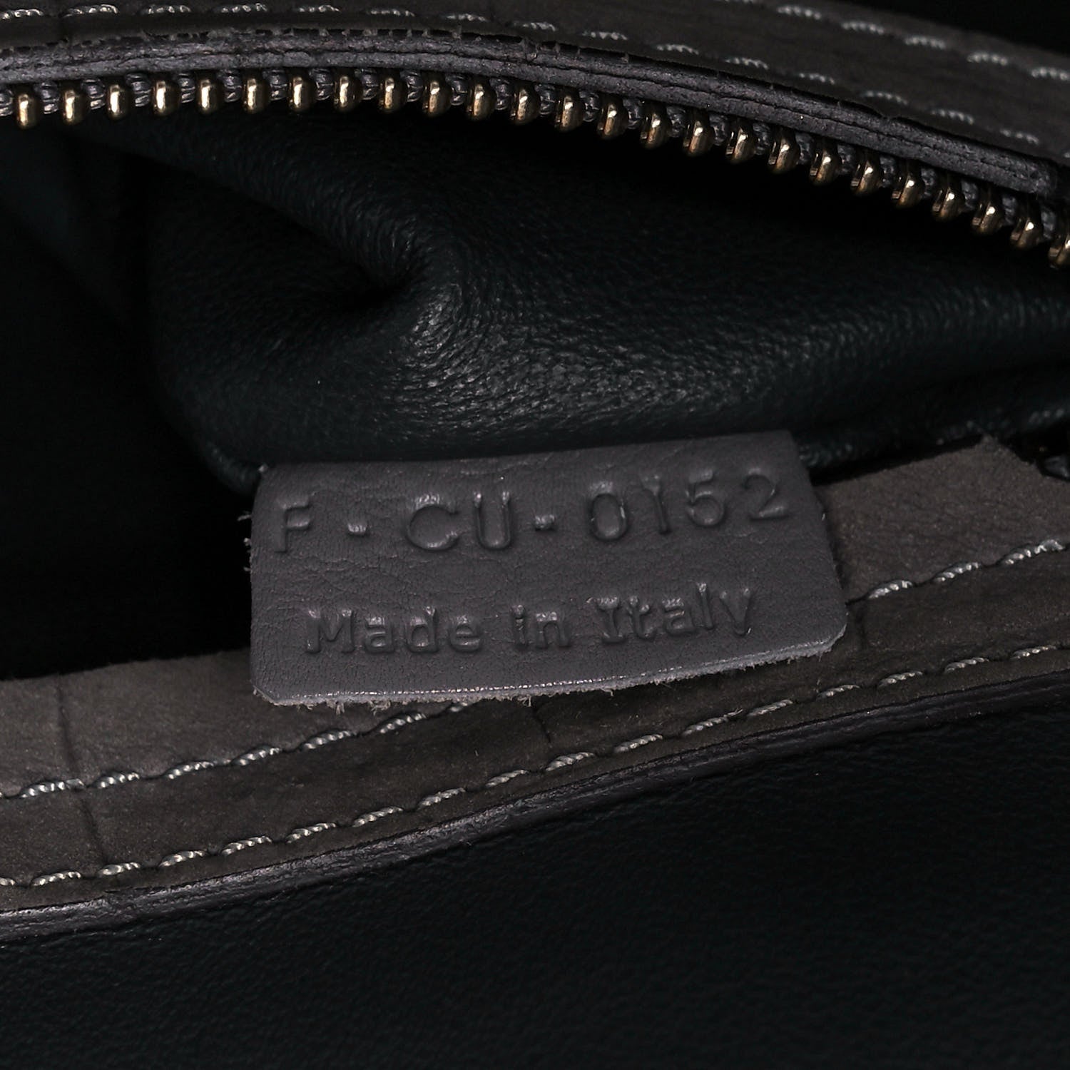 Celine Crocodile Embossed Nubuck Medium Phantom Luggage Grey 6 of 11
