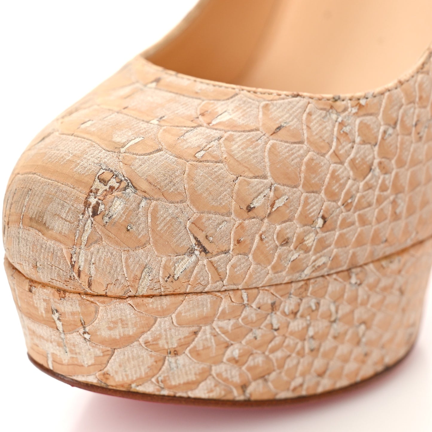 Cork Snake Print Bianca 140 Pumps 36 Beige
