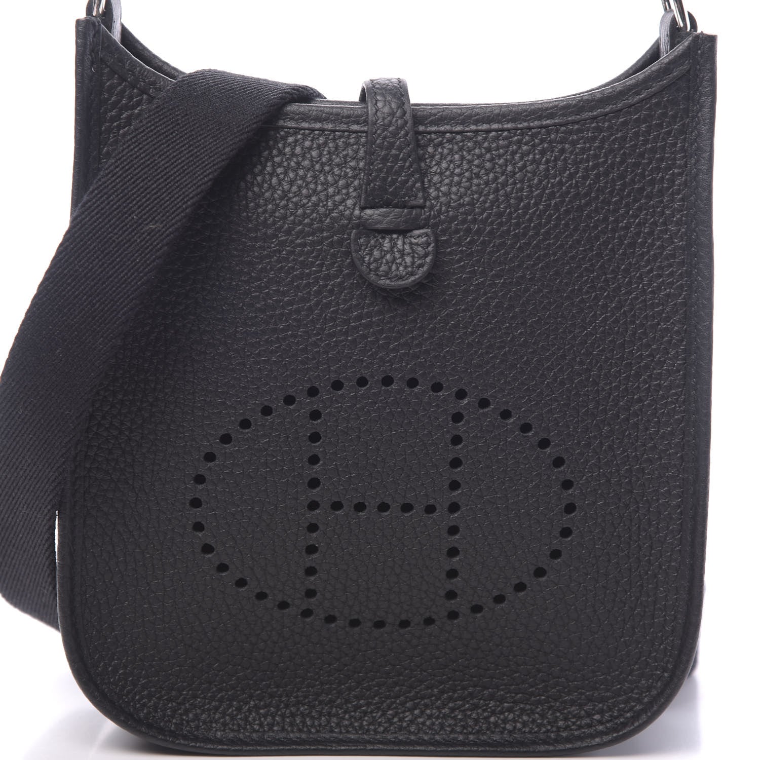 Hermes Taurillon Clemence Evelyne TPM Black 10 of 11