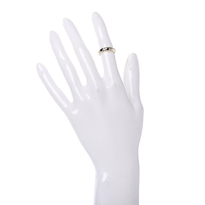Tiffany 18K Yellow Gold Platinum Diamond 4mm Etoile Band Ring 47 4.25 2 of 6