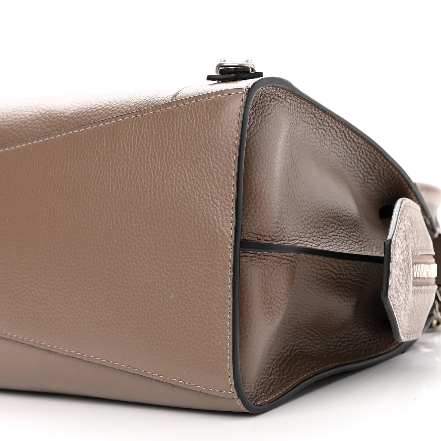 Grained Calfskin Neo Classic Silver Hardware S City Mink Grey