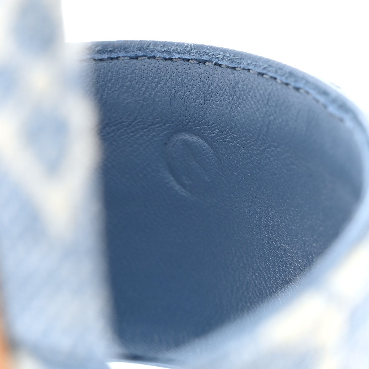 Monogram Denim Silhouette Sandals 36 Blue