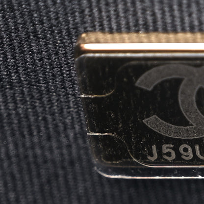 Chanel Lambskin Quilted Small Chain Top Handle Flap Black 7 of 10