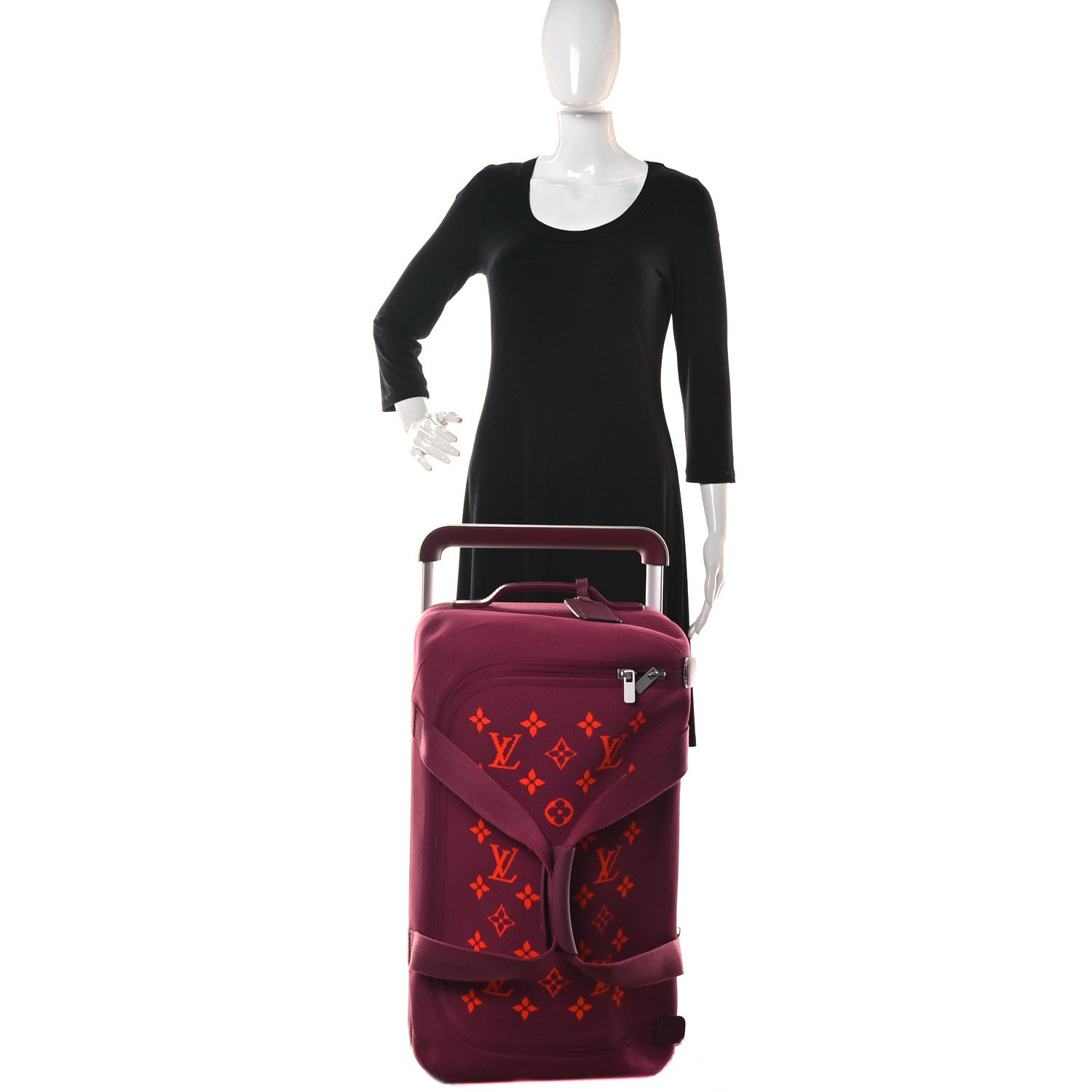 Louis Vuitton Knit Monogram Horizon Soft Duffle 55 Fuchsia 2 of 17