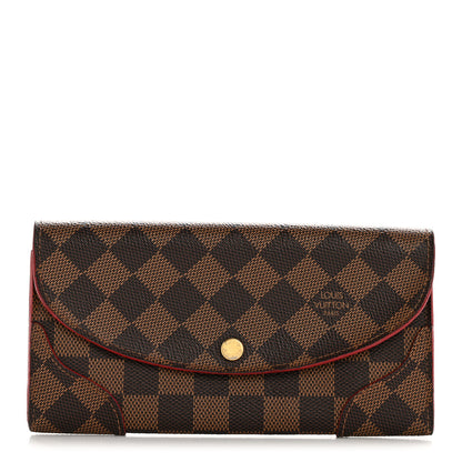 Louis Vuitton Damier Ebene Caissa Wallet Cherry 1 of 11