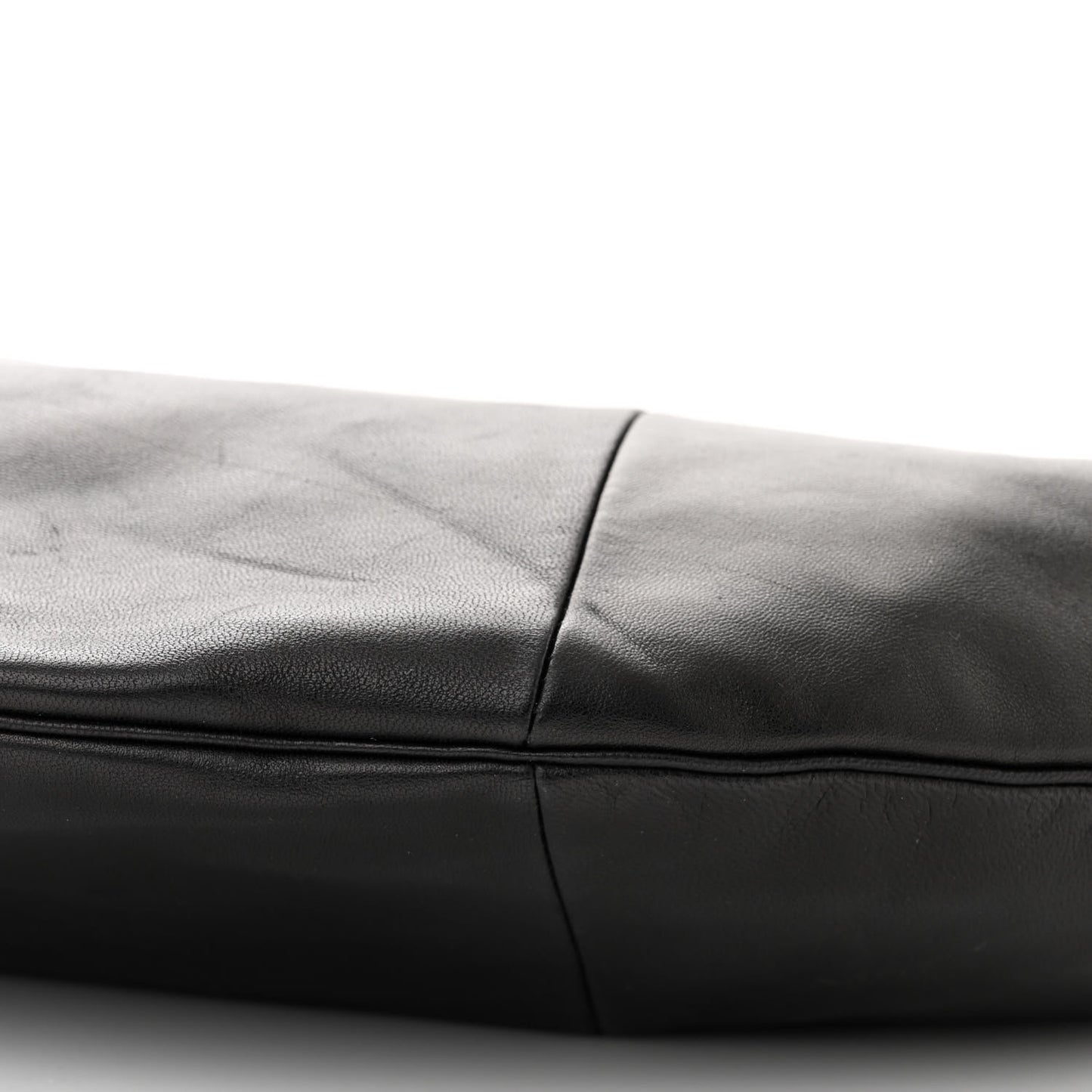 Lambskin Small Chain Hobo Black
